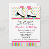 Roller Skating Birthday Party Invitation (Front/Back)