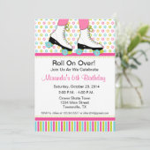 Roller Skating Birthday Party Invitation (Standing Front)