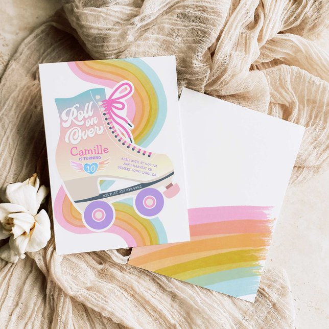 Roller Skating Birthday Party Invitation (Creator Uploaded)