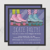 Roller Skating Birthday Party Invitation (Front/Back)