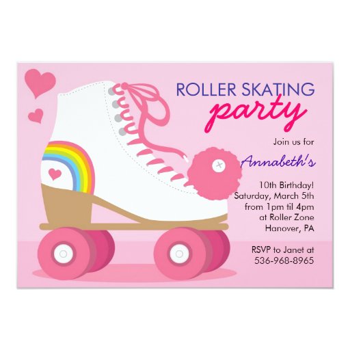 Roller Skating Party Invitations Template Free 4