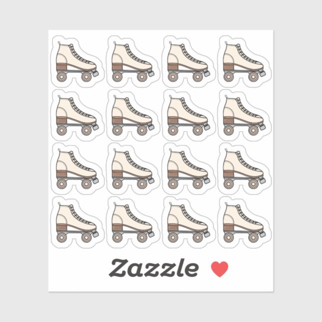Roller Skating Boot Sport Fitness Exercise Planner Sticker (Sheet)