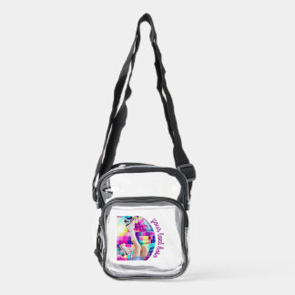 Roller Skating Clear Crossbody Bag