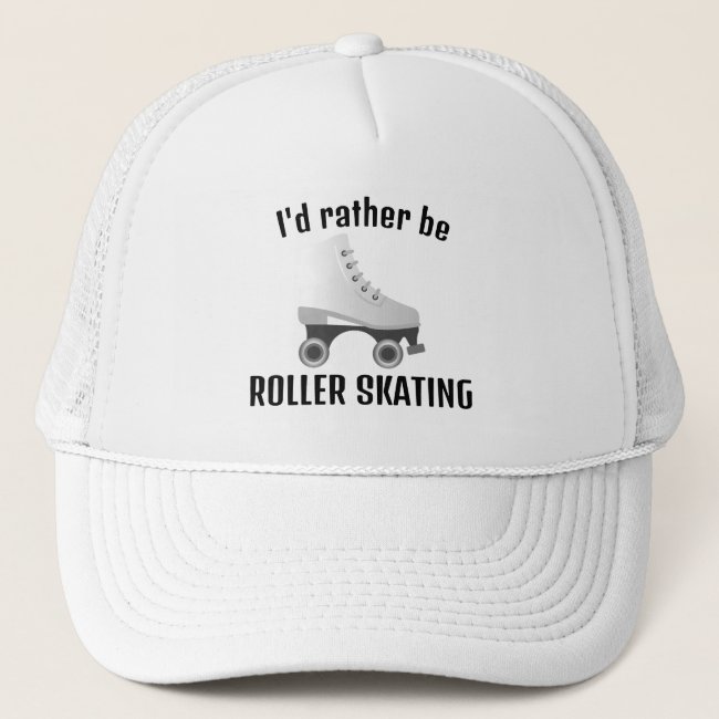 Roller Skating Design Hat