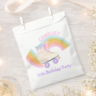 Roller Skating Girl Birthday Party  Favor Bag