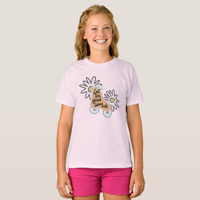 Roller Skating Girls T-Shirt (Front Full)