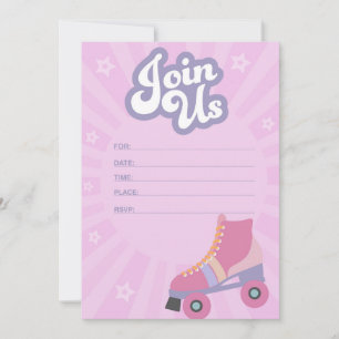Roller Skating Party Invitation