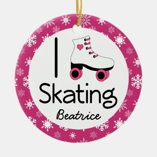 Roller Skating Personalized Ornament Gift