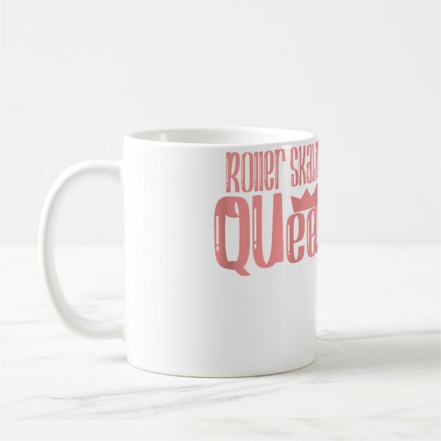 Roller Skating Queen Coffee Mug (Left)