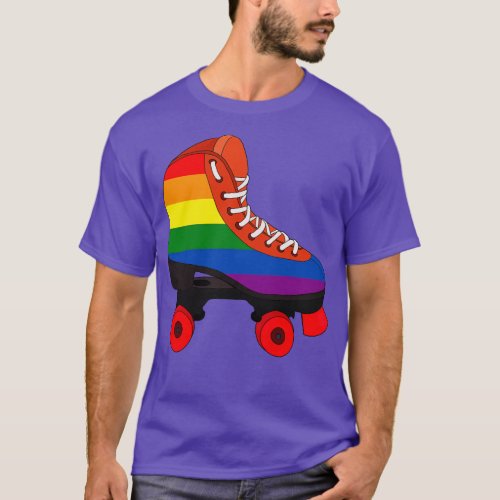 Roller Skating Rainbow T_Shirt