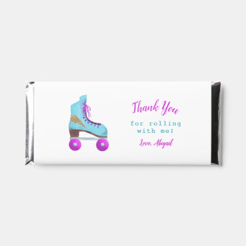 Roller Skating Retro Thank You Hershey Bar Favors