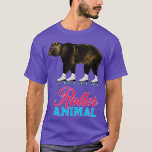 Roller Skating Roller Girl Birthday Bear Gift1 T-Shirt