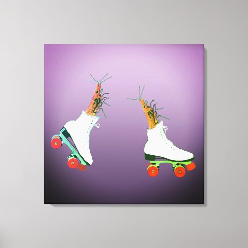 Roller Skating Shrimps  Wall Art