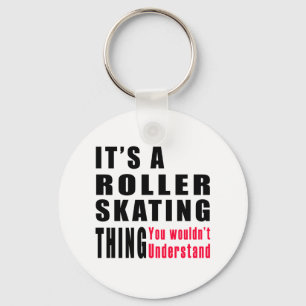 Roller Skating Thing Designs Keychain