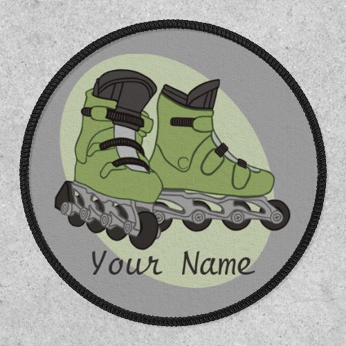 Rollerblade Skates Personalized Name Patch