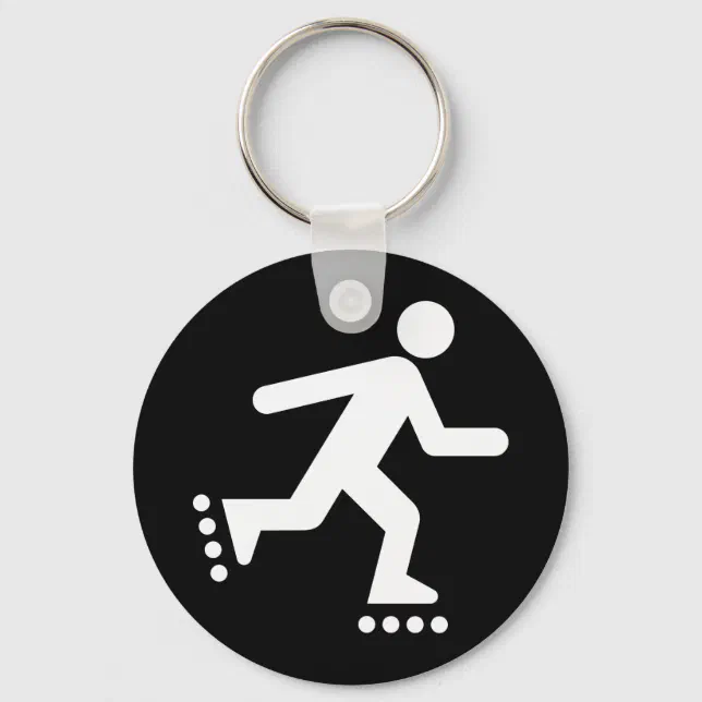 Rollerblade Symbol Keychain Zazzle