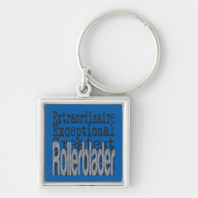 Rollerblader Extraordinaire Keychain (Front)