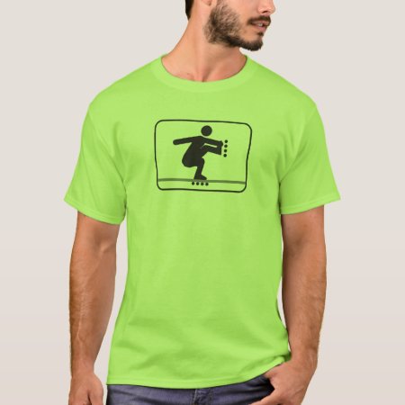 Rollerblading Fishbrain T-shirt