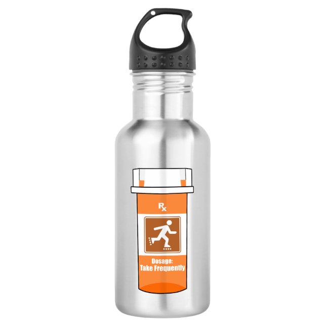 Rollerblading Is My Drug Stainless Steel Water Bottle (Front)