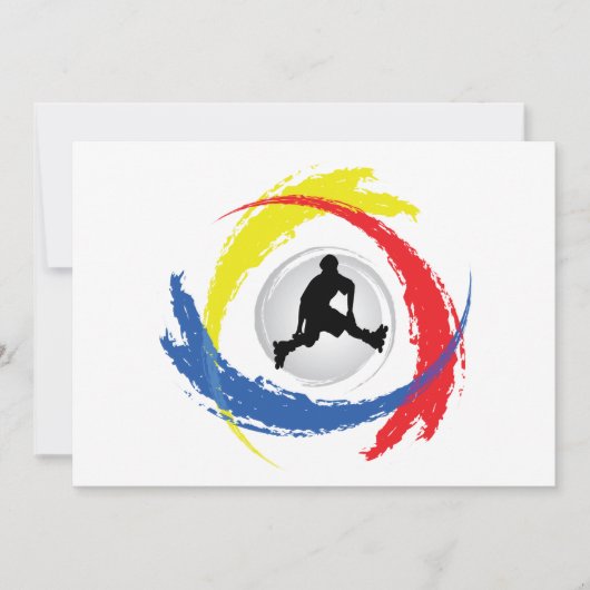 Rollerblading Tricolor Emblem (Front)