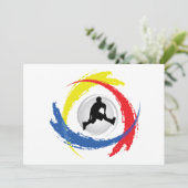 Rollerblading Tricolor Emblem (Standing Front)