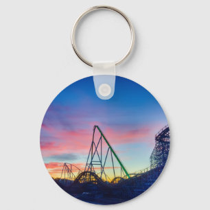 rollercoaster amusement ride keychain