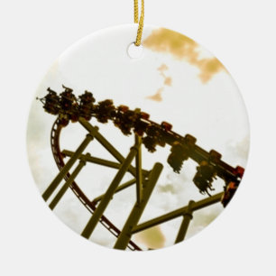 Rollercoaster Ceramic Ornament