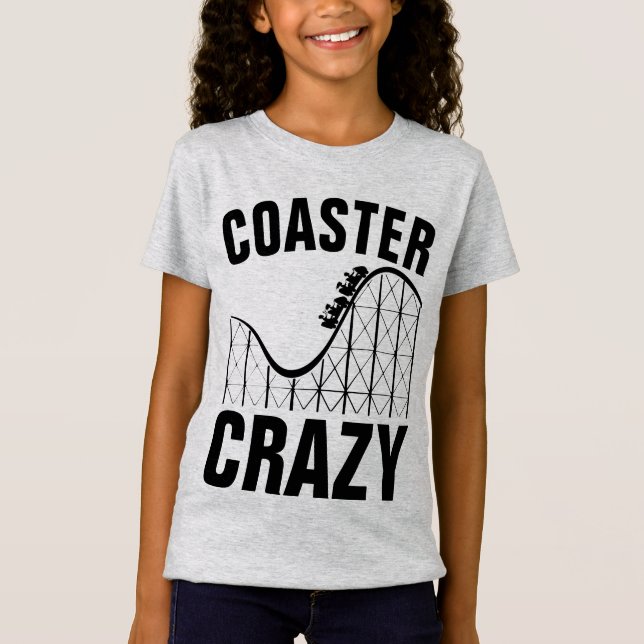 ROLLERCOASTER COASTER CRAZY T-Shirts (Front)