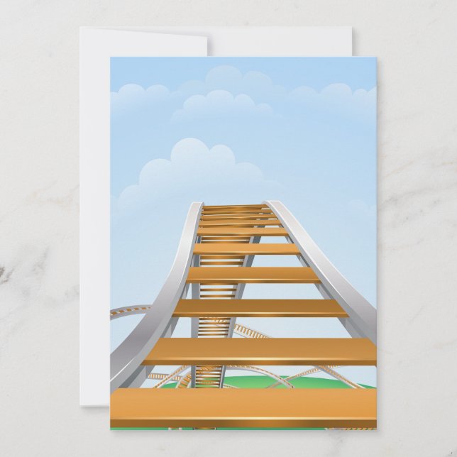 Rollercoaster Invitation (Front)