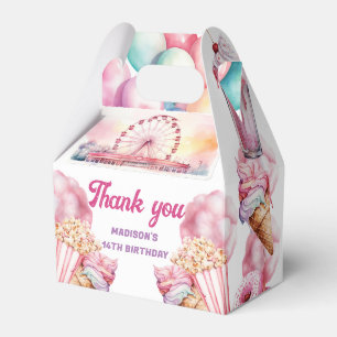 Rollercoaster Party Custom Fun and Colorful Favor Boxes