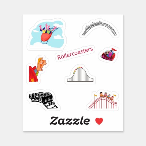 Rollercoaster Stickers