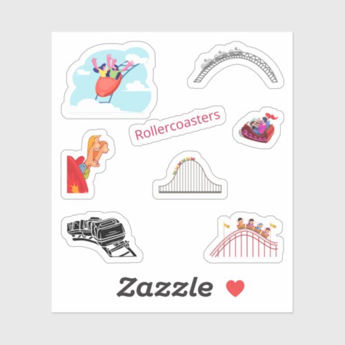 Rollercoaster Stickers