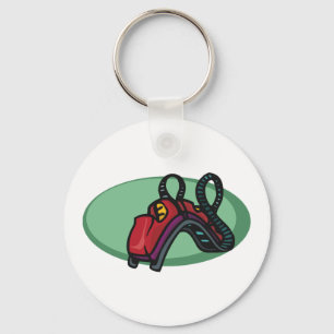 Rollercoaster Theme Park Ride Keychain