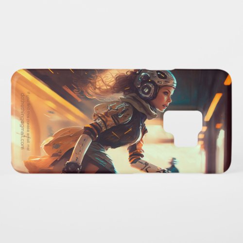 Rollerderby Woman in a City of the Future Case_Mat Case_Mate Samsung Galaxy S9 Case