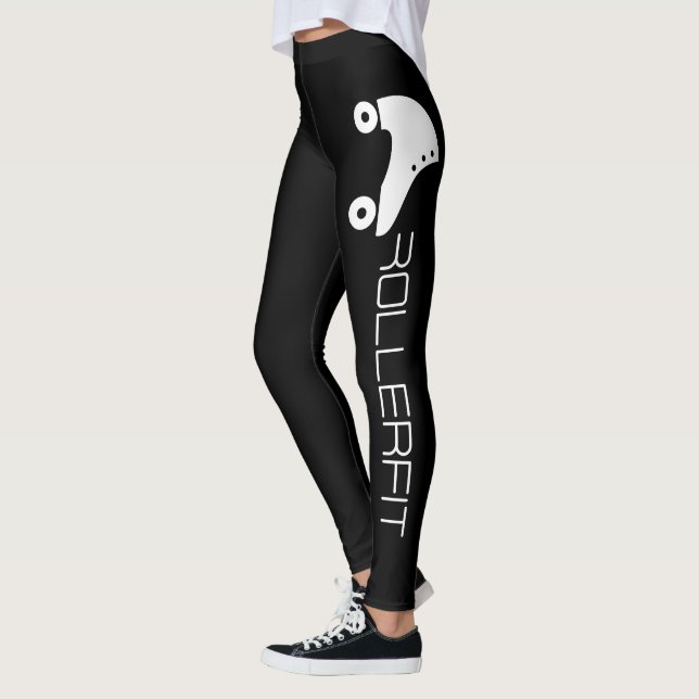 RollerFit - Black Leggings (Left)