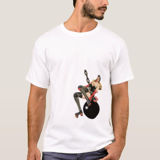 Rollergirl on a Wrecking Ball T-Shirt