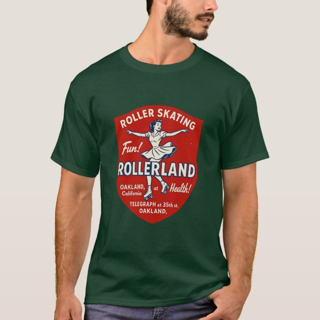Rollerland - Oakland, CA T-Shirt (Front)