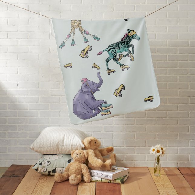 Rollerskate  baby blanket (In Situ)