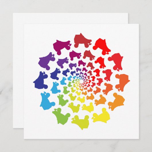 rollerskate rainbow circle (Front/Back)