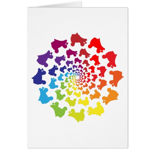 rollerskate rainbow circle cards (Front)