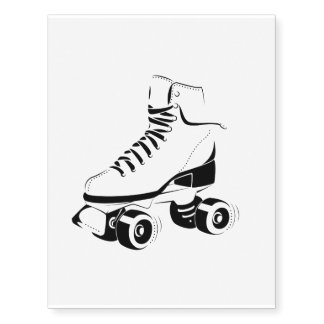 rollerskate temporary tattoo
