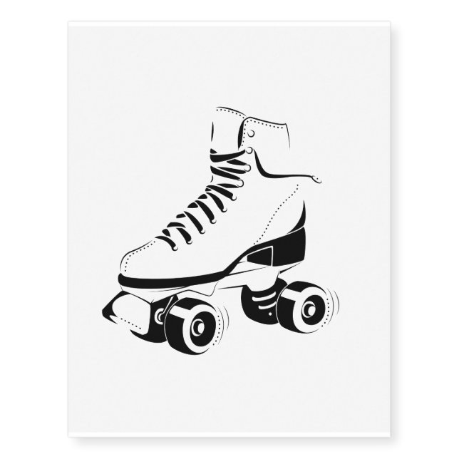 rollerskate temporary tattoo (Front)