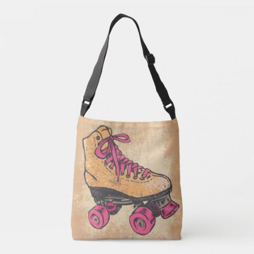 rollerskates eighties crossbody bag