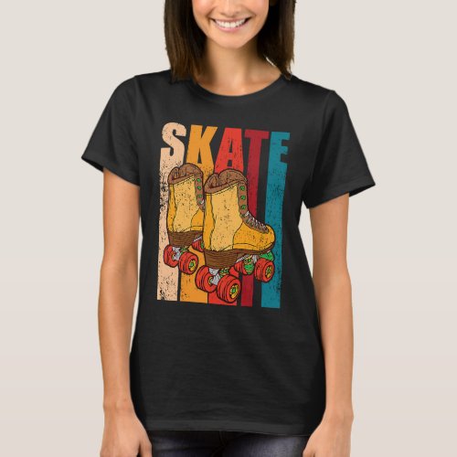 Rollerskates Roller Derby Skates Girl 90s 89s Cos T_Shirt