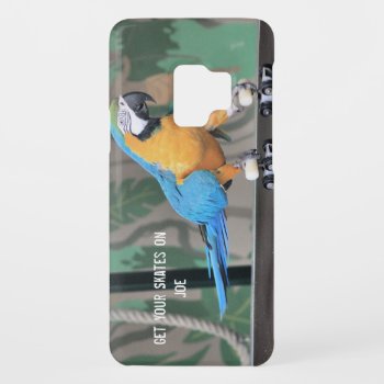Rollerskating Parrot  Case by Rosemariesw at Zazzle