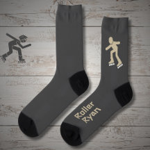 Rollerskating sand on gray with text