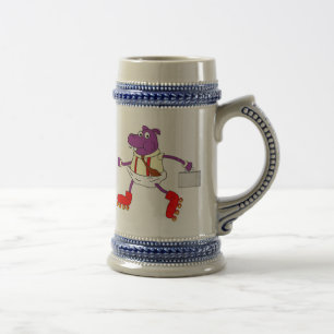Rollerskatinghippo stein