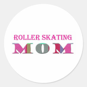 RollerSkatingMom Classic Round Sticker