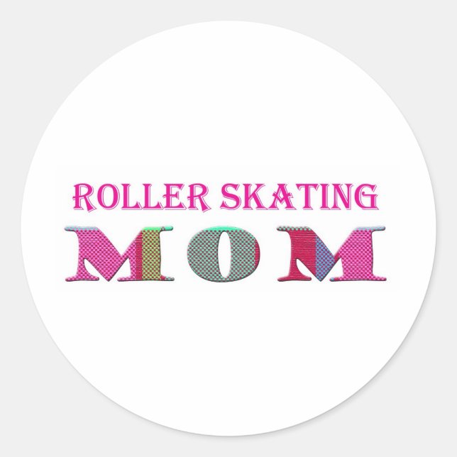 RollerSkatingMom Classic Round Sticker (Front)