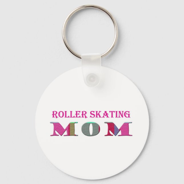 RollerSkatingMom Keychain (Front)
